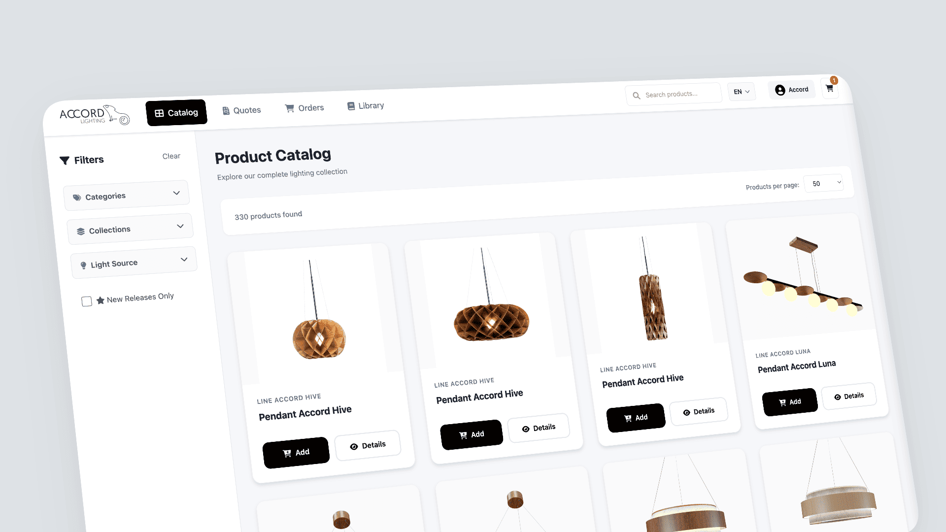 Accord Lighting Portal