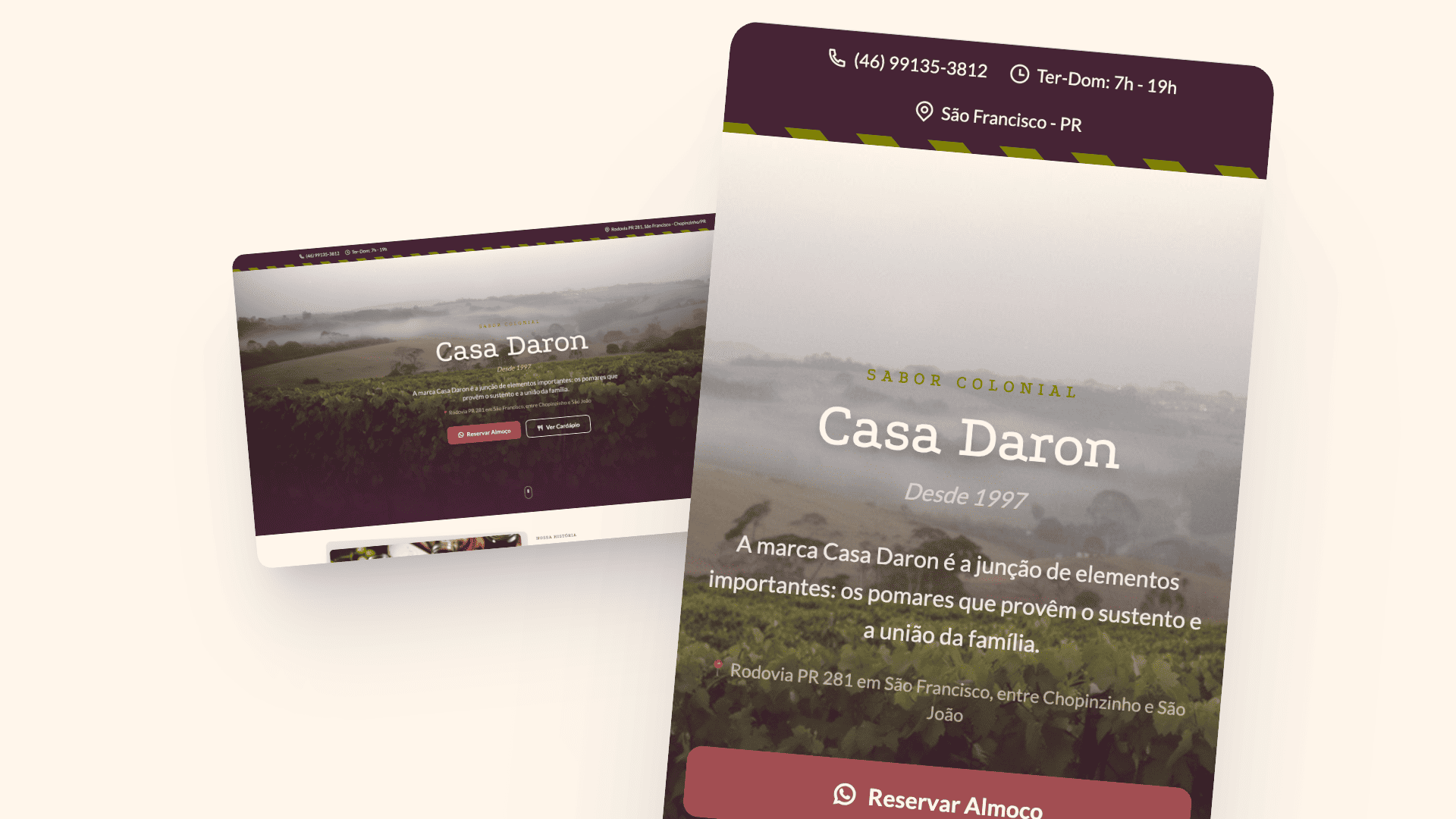 Website Casa Daron