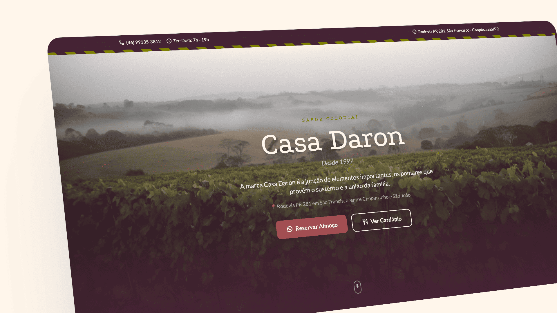 Website Casa Daron